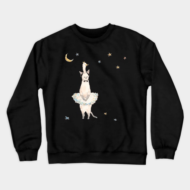 Ballerina Nyanco Crewneck Sweatshirt by TOCOROCOMUGI